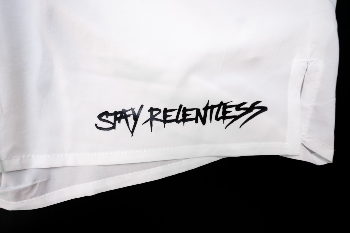 Stay Relentless White Lightweight Tech Shorts