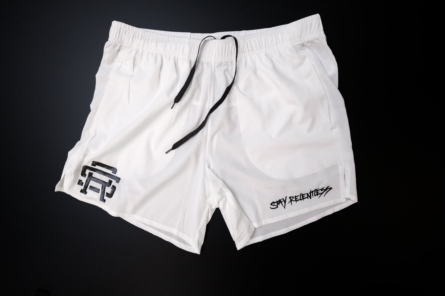 Stay Relentless White Lightweight Tech Shorts