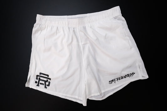 Stay Relentless White Lightweight Tech Shorts